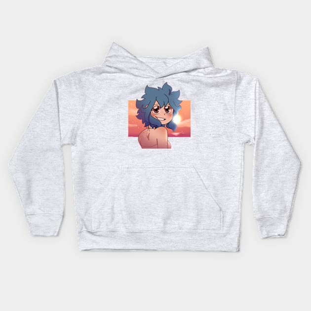 Sunset Levy Kids Hoodie by Dragnoodles